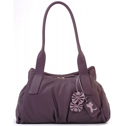 Ciccia Dangle Bow Ball Large Leather Shoulder Bag / Handbag