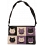Ciccia Cat Face With Collar Leather Underarm Bag / Handbag Chocolate Brown 