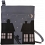 Ciccia Midnight Peeping Tom Leather X Cross Body Bag / Handbag Slate 