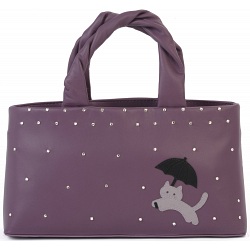 Ciccia Cat In The Rain Leather Grab Bag / Handbag