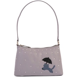 Ciccia Cat In The Rain Leather Underarm Shoulder Bag