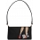 Ciccia Feed Me Don't Leave Me Leather Underarm Shoulder Bag Black 