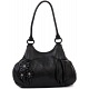 Ciccia Stitch Flower Scoop Leather Underarm Shoulder Bag / Handbag