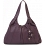 Ciccia Hanging Flower Scoop Leather Underarm Shoulder Bag / Handbag Blueberry 