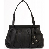 Ciccia Hanging Flower Large Leather Underarm Shoulder Bag / Handbag