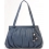 Ciccia Hanging Flower Large Leather Underarm Shoulder Bag / Handbag Slate 