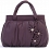 Ciccia Hanging Flower Small Leather Grab Bag / Handbag Blueberry 
