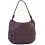 Ciccia Stitch Flower Hobo Leather Shoulder Bag / Handbag Blueberry 