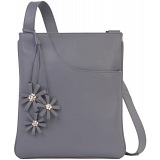 Ciccia Hanging Flower Leather X Cross Body Bag / Handbag