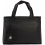 Ciccia Stitch Flower Leather Grab Bag / Handbag Black 