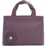 Ciccia Stitch Flower Leather Grab Bag / Handbag