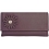 Ciccia Stitch Flower Leather Clutch Bag / Handbag Blueberry 