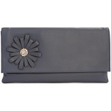 Ciccia Stitch Flower Leather Clutch Bag / Handbag