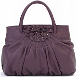 Ciccia Flower Cluster Leather Grab Bag / Handbag