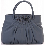 Ciccia Flower Cluster Leather Grab Bag / Handbag