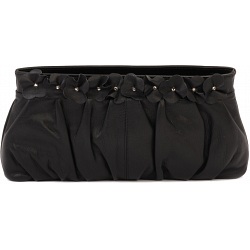 Ciccia Flower Cluster Leather Clutch Bag / Handbag