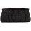 Ciccia Flower Cluster Leather Clutch Bag / Handbag Black 