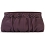Ciccia Flower Cluster Leather Clutch Bag / Handbag Blueberry 