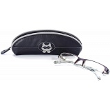 Ciccia Cat With Glasses Leather Spectacles / Glasses Case