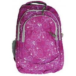Fashion-X UK Flower Power Lilac / White Swirls Rucksack / Backpack Fashion-X UK Flower Power Lilac / White Swirls Rucksack / Backpack