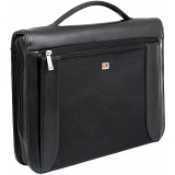 Gino Ferrari President A4 Zip Around Folio with Ring Binder and Handle