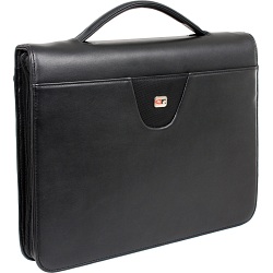 Gino Ferrari Senator A4 Zip Around Folio with Ring Binder and Handle