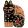 Harness Hand Painted Leather Cat Money Box Harness Hand Painted Leather Cat Money Box