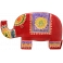 Harness Hand Painted Leather Elephant Money Box Harness Hand Painted Leather Elephant Money Box