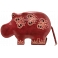 Harness Hand Painted Leather Hippo Money Box Harness Hand Painted Leather Hippo Money Box