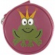 Harness Frog Prince Applique Circular Leather Coin Purse