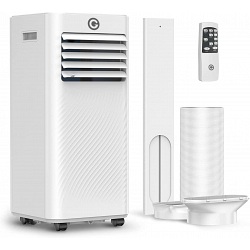 KGOGO Portable Air Conditioner UK - Air Conditioning Unit 7000 BTU - Dehumidifier remote control 24 hours timer and window venting kit
