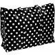 Lindy Lou Polka Dots PVC Showerproof Shoulder Bag / Shopping Tote Bag Black