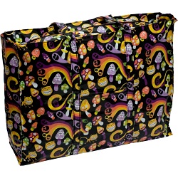 Lindy Lou Psy Mushroom PVC Showerproof Shoulder Bag / Shopping Tote Bag