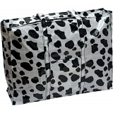 Lindy Lou Cow Print PVC Showerproof Shoulder Bag / Shopping Tote Bag