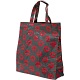 Lindy Lou Lips Kiss Grey PVC Shopping Tote Bag / Shopper