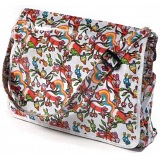 Lindy Lou Psychedelic Woodland PVC Messenger Bag / Flapover Bag