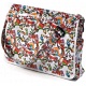 Lindy Lou Psychedelic Woodland PVC Messenger Bag / Flapover Bag