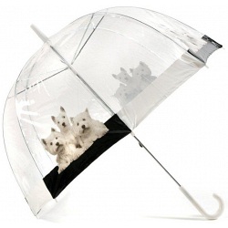 Lindy Lou Westies Dogs Windproof Domed Umbrella / Dome Brolly