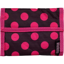 Lindy Lou Whistlestop Polka Dot Spots Velcro Rip Surf Wallet Black