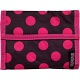 Lindy Lou Whistlestop Polka Dot Spots Velcro Rip Surf Wallet Black