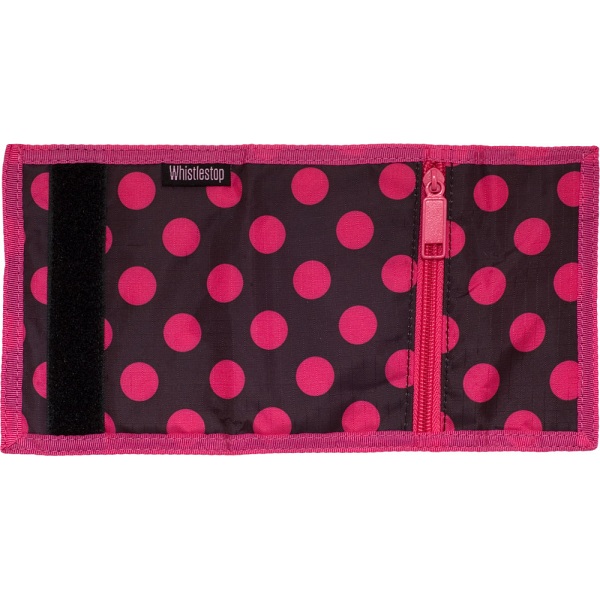 Lindy Lou Whistlestop Polka Dot Spots Velcro Rip Surf Wallet Black