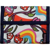 Lindy Lou Whistlestop Psychedelic Woodland Velcro Rip Surf Wallet Navy