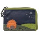 Lyla and Tilly Hedgehog and Stars Applique Leather Wrist Purse