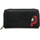 Lyla and Tilly Leather Zip Around Bird Purse