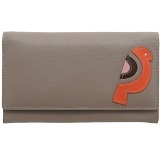 Lyla and Tilly Leather Flap Over Bird Purse