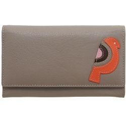Lyla and Tilly Leather Flap Over Bird Purse