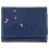 Lyla and Tilly Tree Emboss Small Leather Flap Over Purse Navy / Flamingo