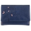 Lyla and Tilly Tree Emboss Medium Leather Flap Over Purse Navy / Flamingo