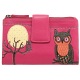 Lyla and Tilly Owl and Moon Applique Leather Purse