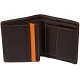 Mala Leather Axis Shirt Wallet with Coin Pocket